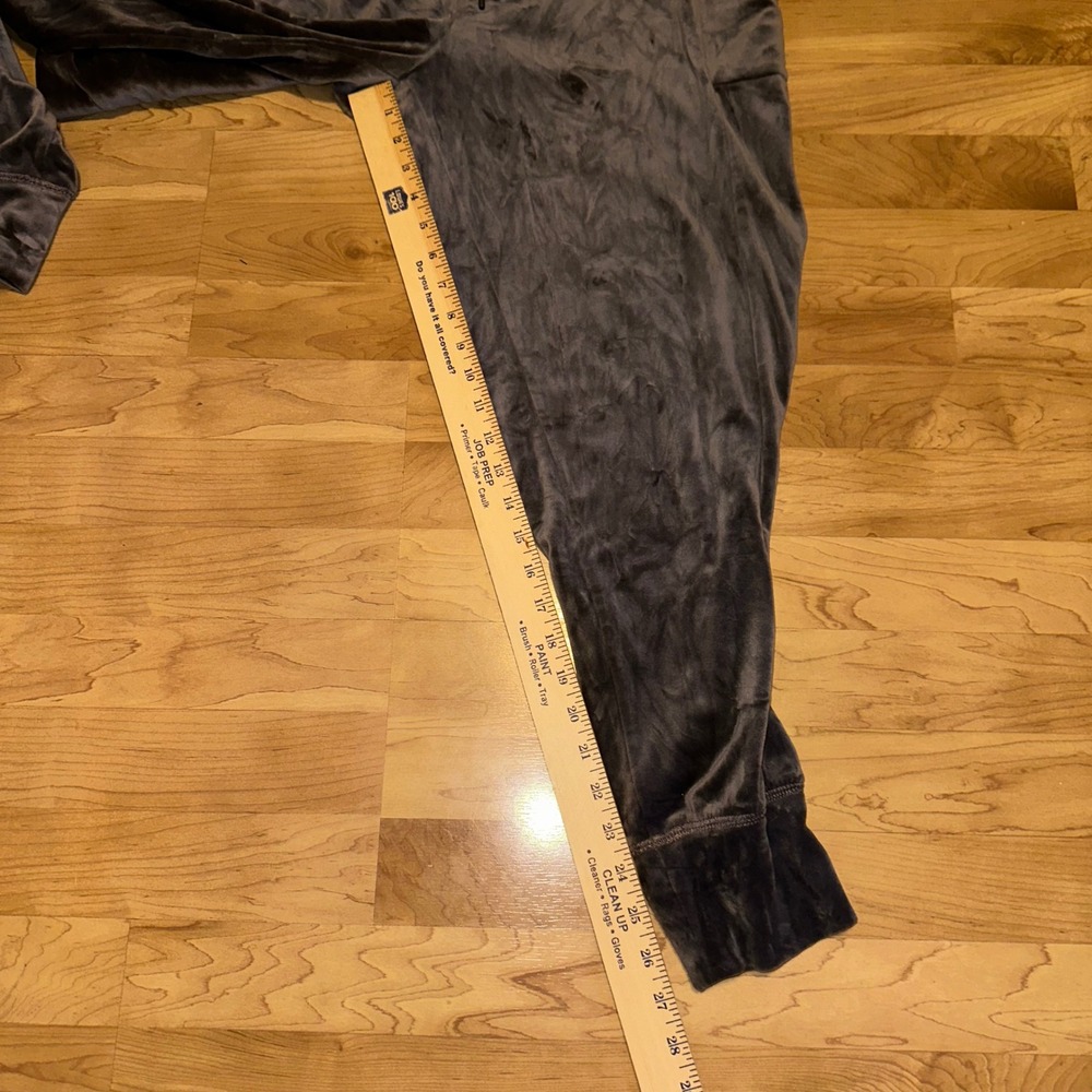 Aerie‎ OFFLINE Velour Jogger Pants Gray Lounge Comfort Size L - Picture 7 of 7
